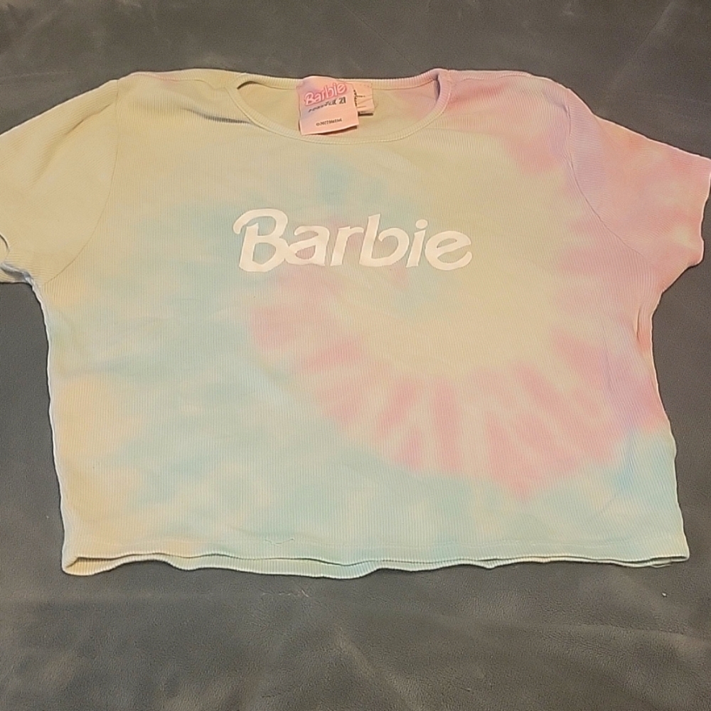 Forever 21 Tye die Barbie shirt. Size L